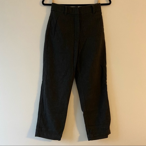 Aritzia Wilfred Grey Wool Blend Pants - Picture 2 of 6